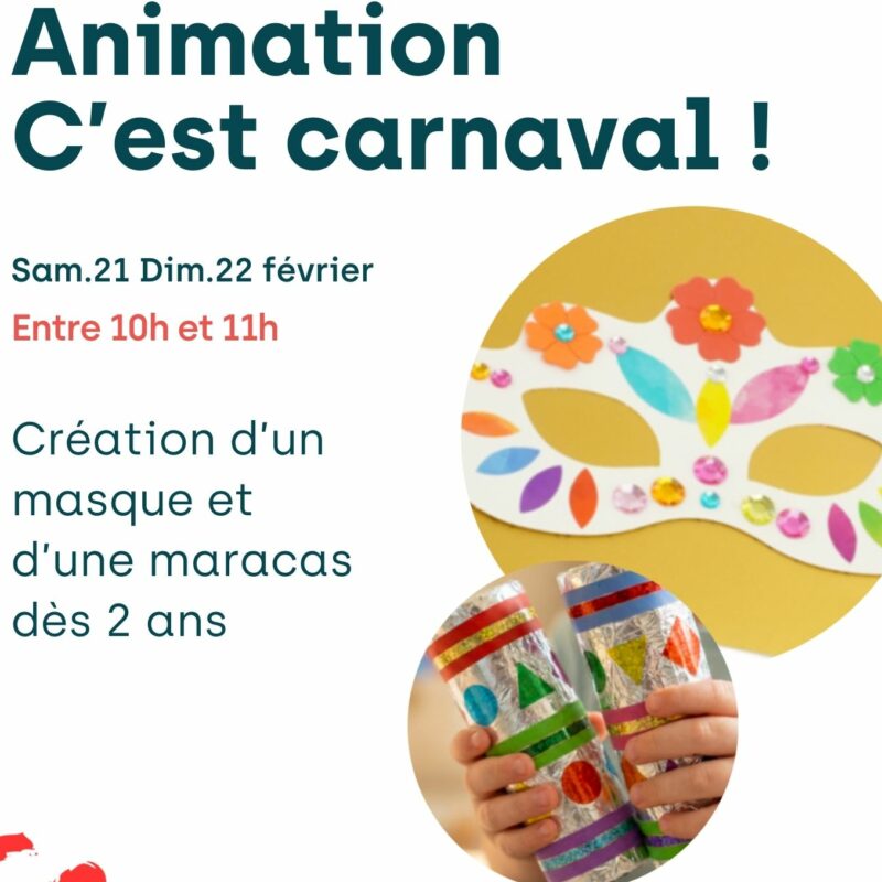 Les Polinsons - Animation Masque et maracas pour Carnaval